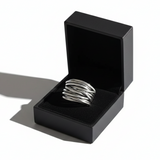 Stříbrný prsten 925 Sterling Vícevrstvý