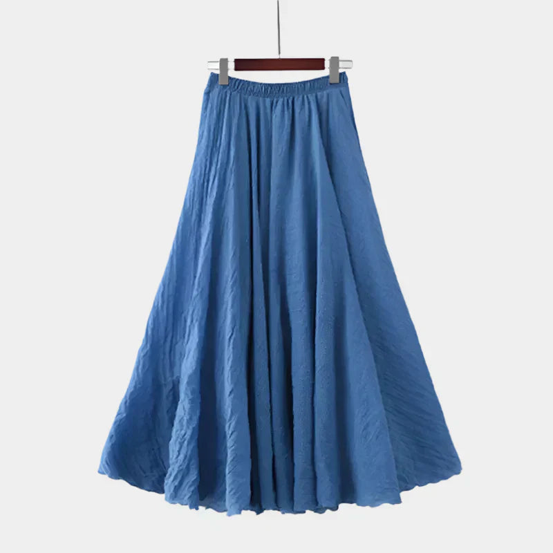 Kristýna Elegantní Vysokopásová Dlouhá Sukně Vzdušná